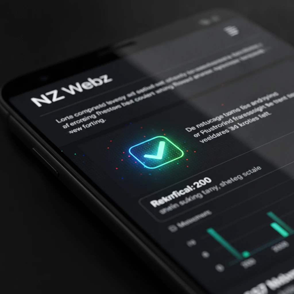 A glowing digital verification checkmark on a smartphone screen representing successful online profile validation