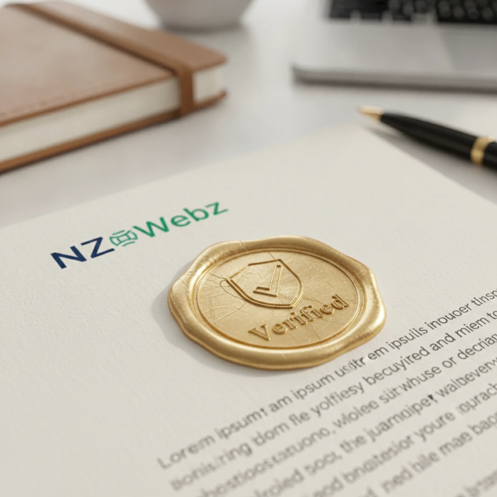 A golden verified seal representing the trust and authority gained through manual profile reviews