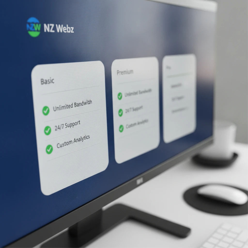 Close up of a digital pricing tier interface showing premium business listing features