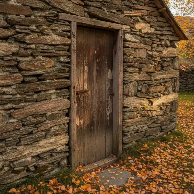 Close up of a historic stone miner's hut in the Arrowtown Chinese Settlement