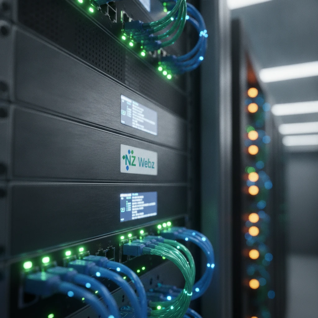 Close up of fiber optic cables representing digital data syndication across networks