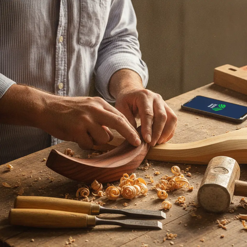 Close-up of traditional Kiwi craftsmanship representing family business heritage