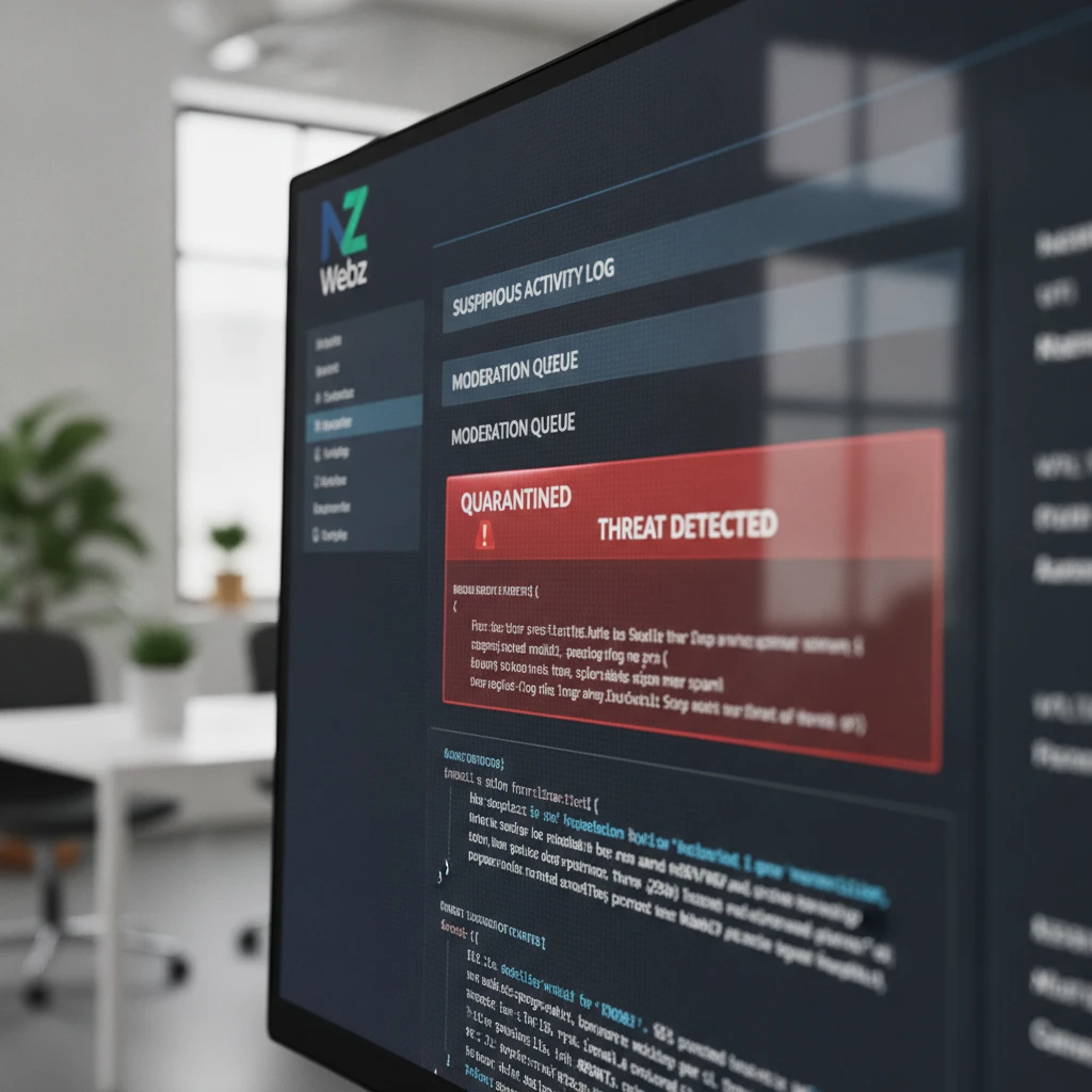 Digital spam filter blocking malicious code