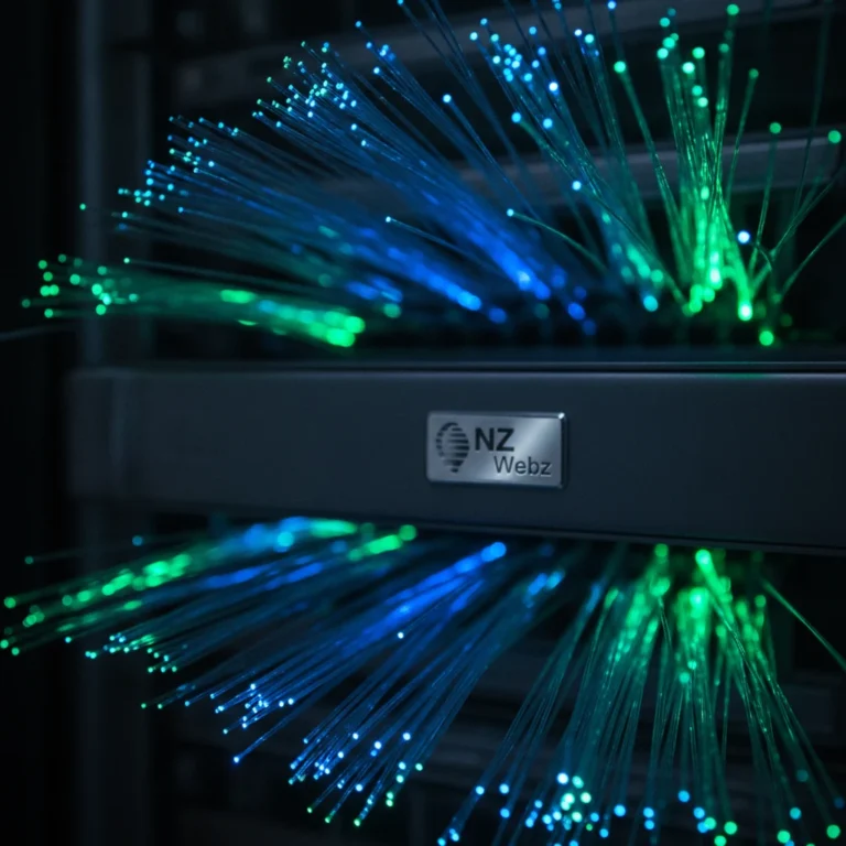 Fiber optic cables representing fast website traffic and monthly traffic boosters