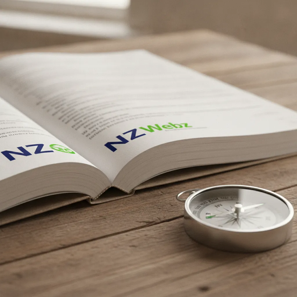 Macro close up of a high quality business directory book