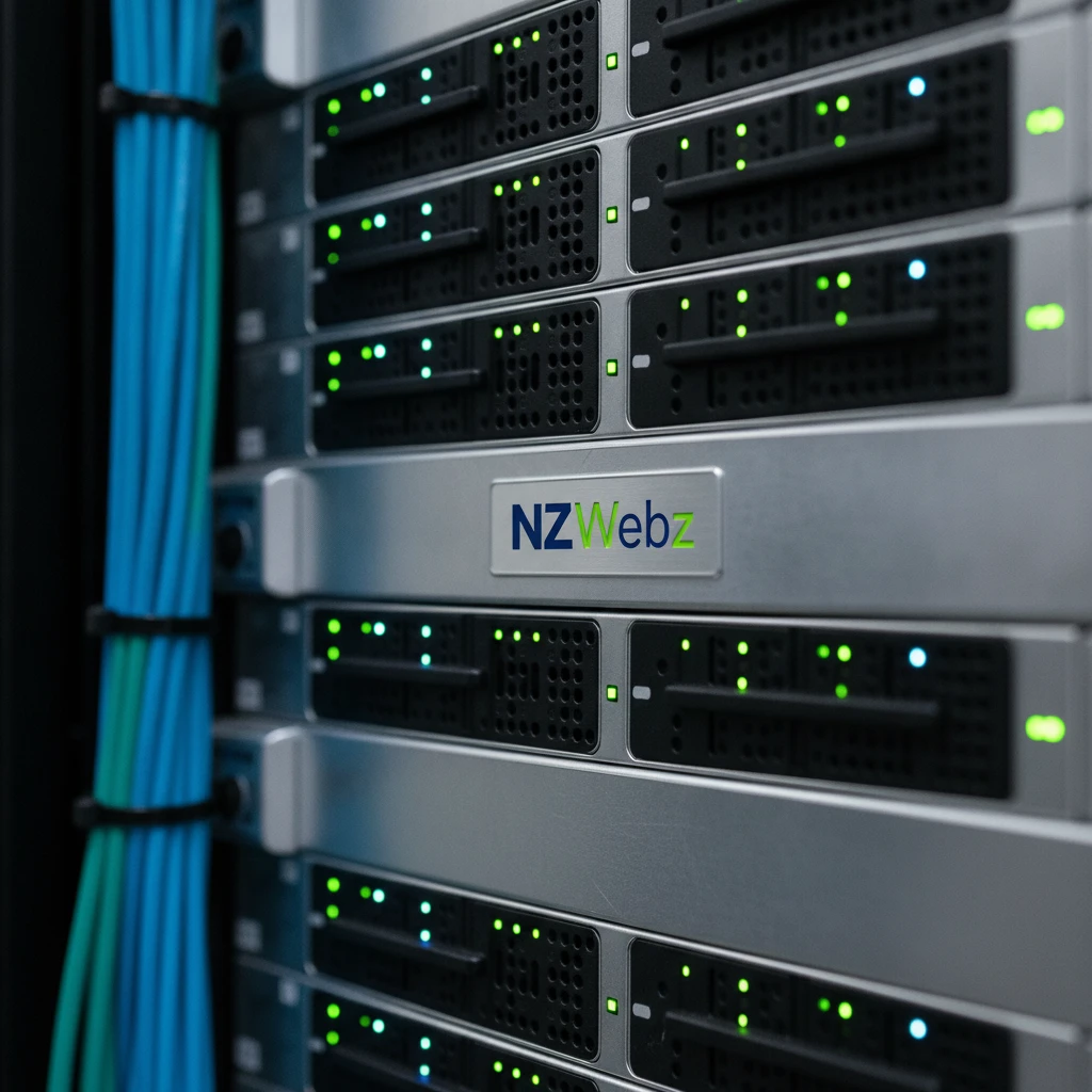 Metallic server rack representing secure digital directory infrastructure and data storage