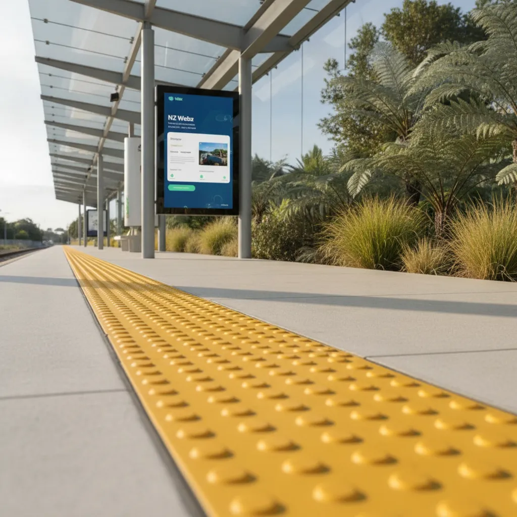Modern infrastructure of the Northern Busway rapid transit station